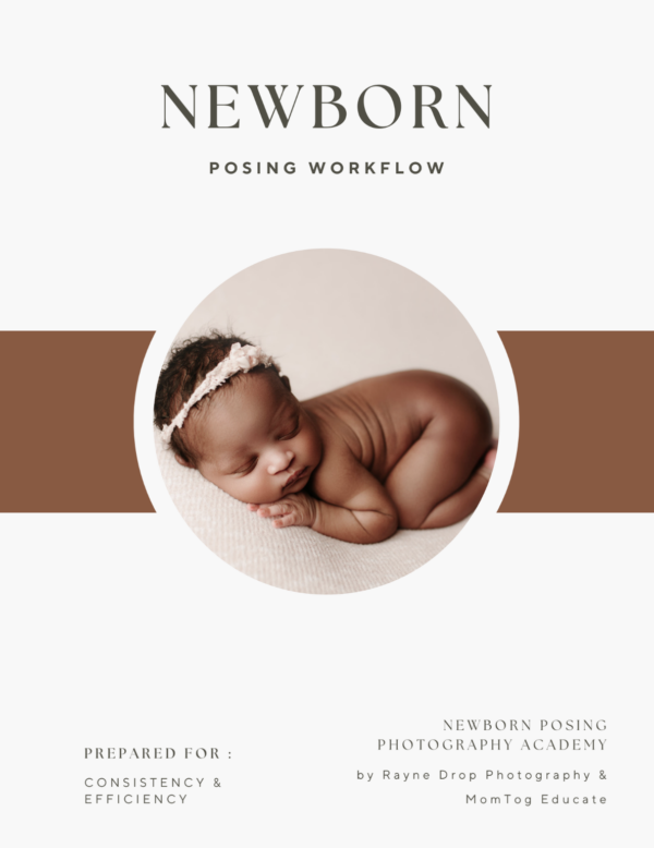 Newborn photography posing workflow